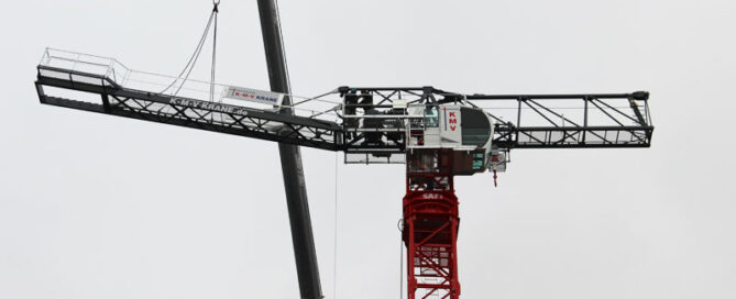 Montaje grúa Sáez TLS 65B 10T en Berlín