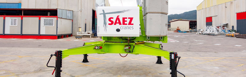 Grúas Sáez lanza al mercado la nueva grúa automontante H26