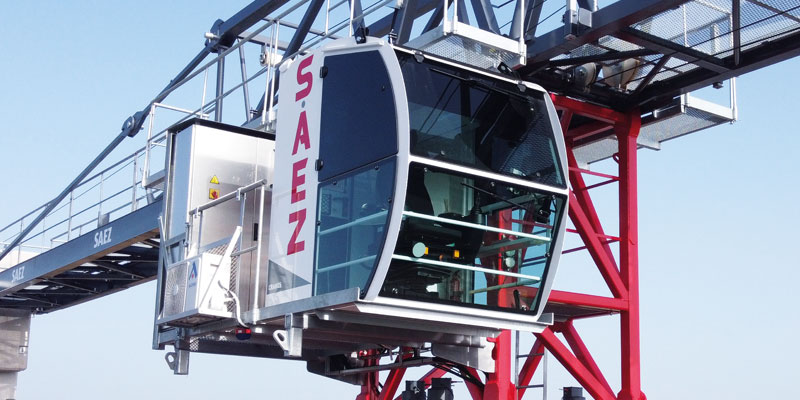 Cabinas para grúas torre de Grúas Sáez, diseñadas para el confort y la eficiencia