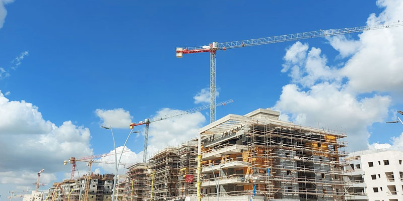 Consolidación de los modelos de grúas torre TL 55 y TLS 65 de Grúas Sáez en Israel