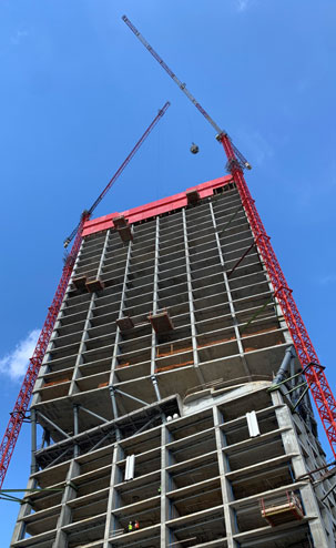 Grúas Sáez suministra siete nuevas grúas torre a Y&P Cranes en Malta