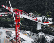 En marcha una Sáez TLS 75B 18T en las obras de Sanpellegrino