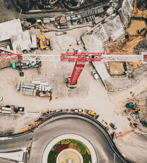 En marcha una Sáez TLS 75B 18T en las obras de Sanpellegrino